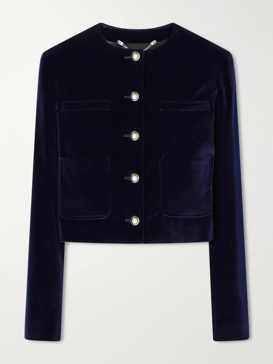 Altuzarra Bernadette Cotton-blend Velvet Jacket