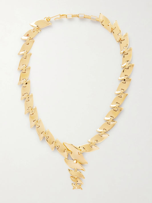 Leaf Gold-plated Necklace