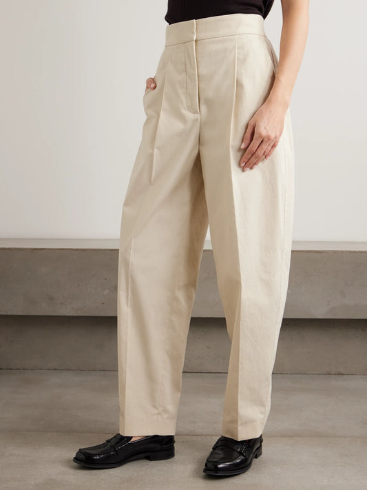 Paver Cotton-gauze Tapered Pants
