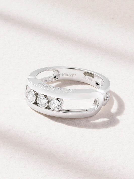 Move Classique 18-karat White Gold Diamond Ring