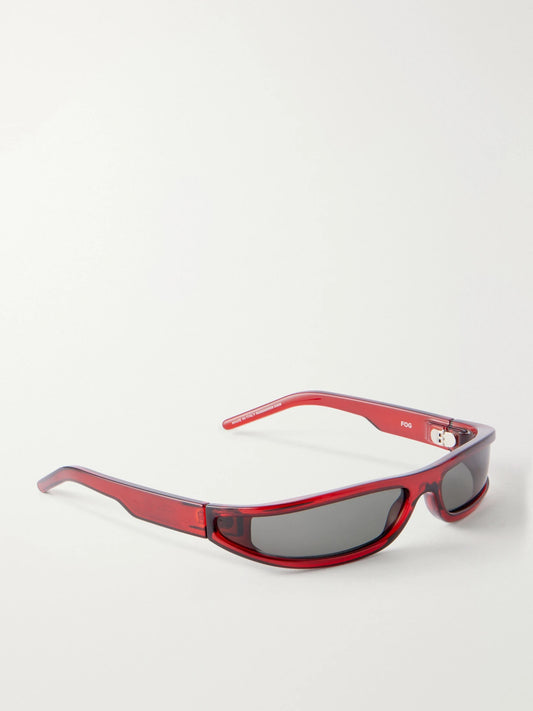 Rick Owens Wrap Around Acetate Sunglasses
