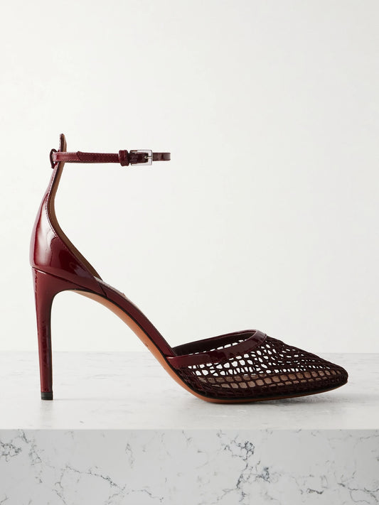 90 Fishnet And Patent-leather Pumps