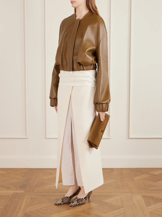 KHAITE Audrey Suede Clutch Bag