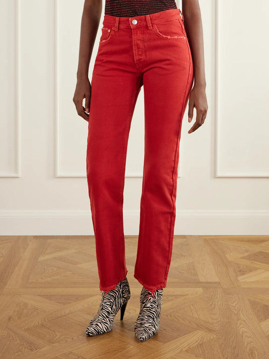 ISABEL MARANT Daya Mid-rise Straight-leg Jeans