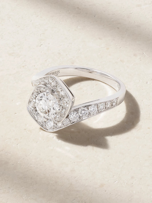 Frozen Kiss 18-karat White Gold Diamond Ring