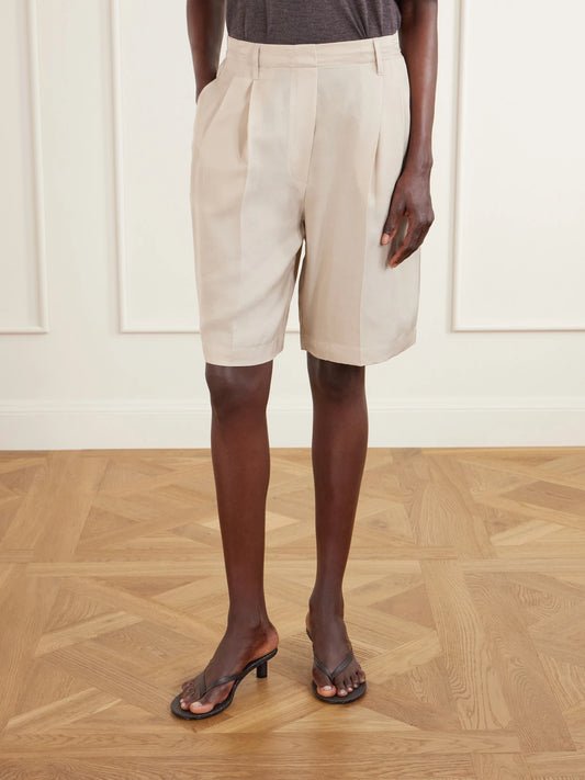 Kim Pleated Woven Shorts