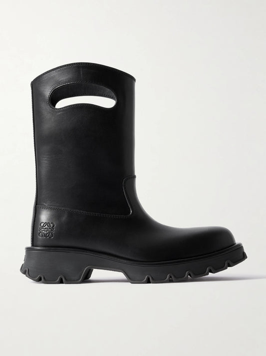 LOEWE Bobby Leather Ankle Boots