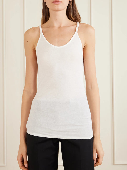 Alicia Cotton-blend Jersey Tank Top