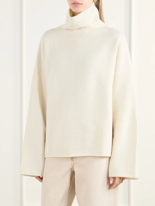 Almada Amie Merino Wool And Cashmere Turtleneck Sweater