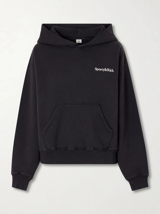 Logo Embroidered Cotton Sweatshirt