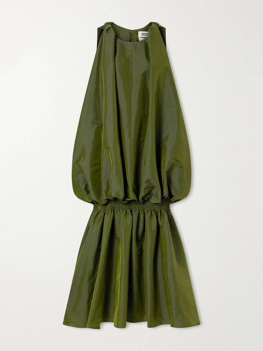 Christopher John Rogers Jellyfish Gathered Silk-taffeta Gown