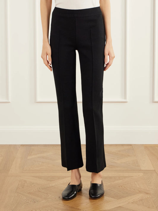 HIGH SPORT Geo Kick Stretch Cotton-blend Jersey Flared Pants
