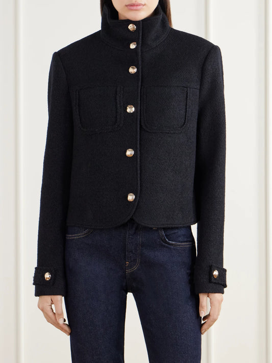 SIMKHAI Wilcox Cropped Wool-blend Bouclé Jacket