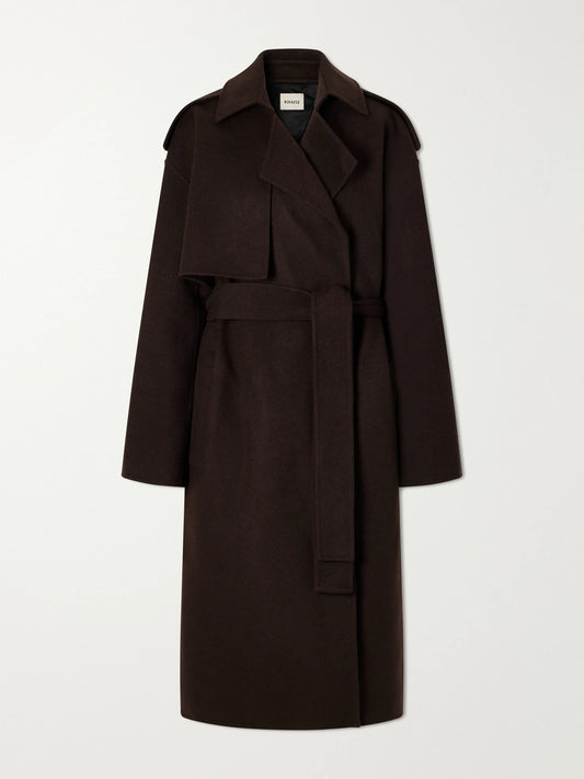 KHAITE Manston Belted Wool Coat