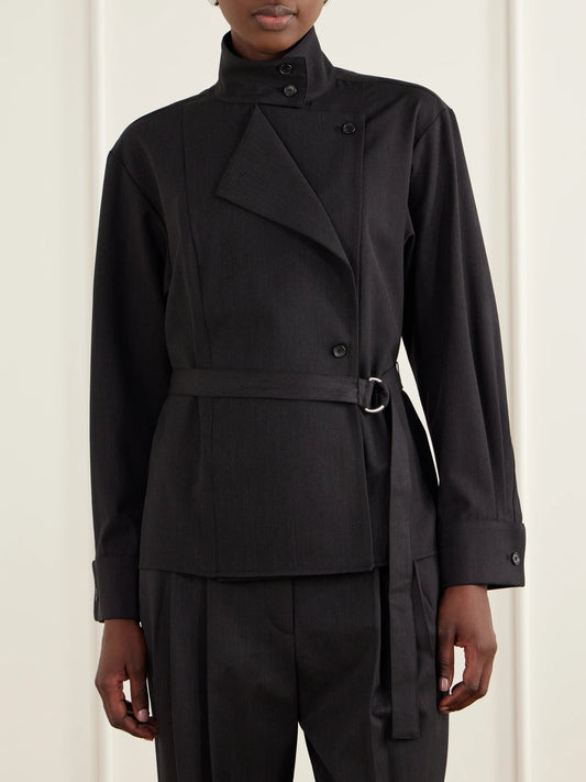 TWP The Last Chapter Belted Wool-blend Twill Jacket