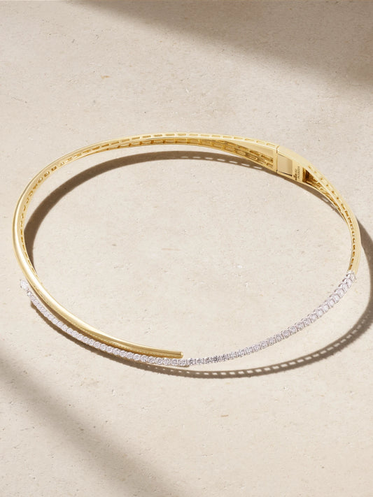 Strada 18-karat Gold Diamond Necklace