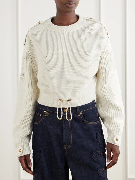 Zimmermann Clash Cotton-blend Sweater