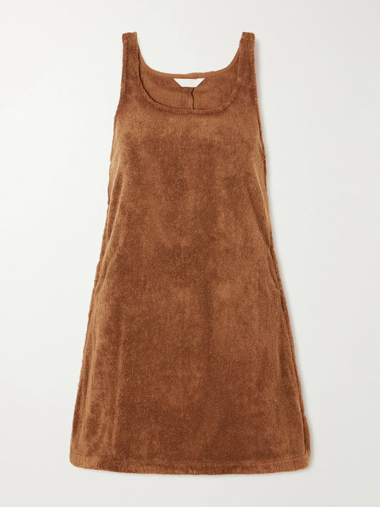 Puesto Cruise Organic Cotton-terry Mini Dress