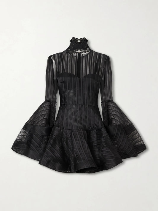 Zimmermann Valiant Lantern Silk-chiffon Mini Dress