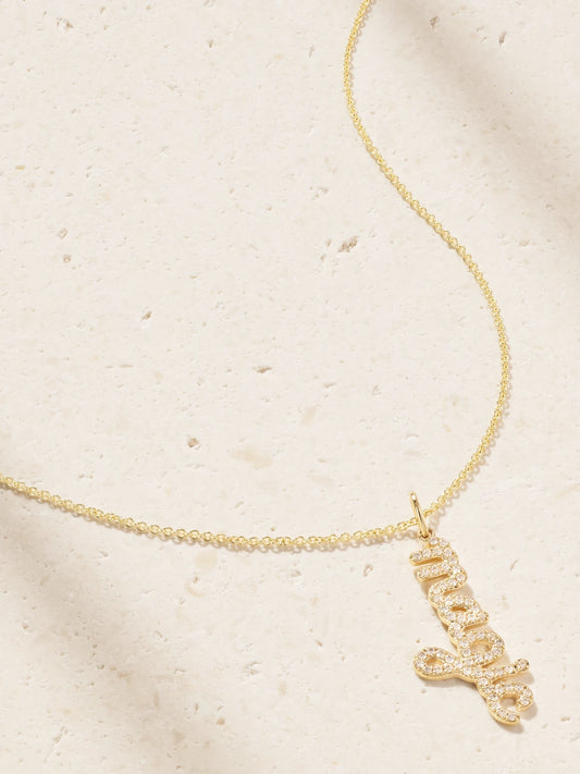 Magic 14-karat Gold Diamond Necklace