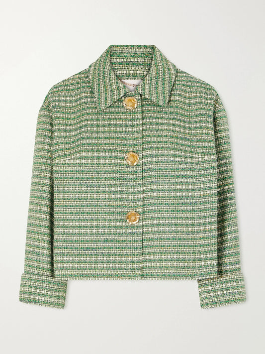 Cotton-blend Tweed Jacket