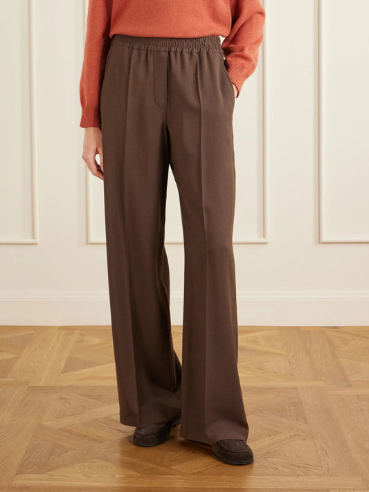 Wool-blend Wide-leg Pants