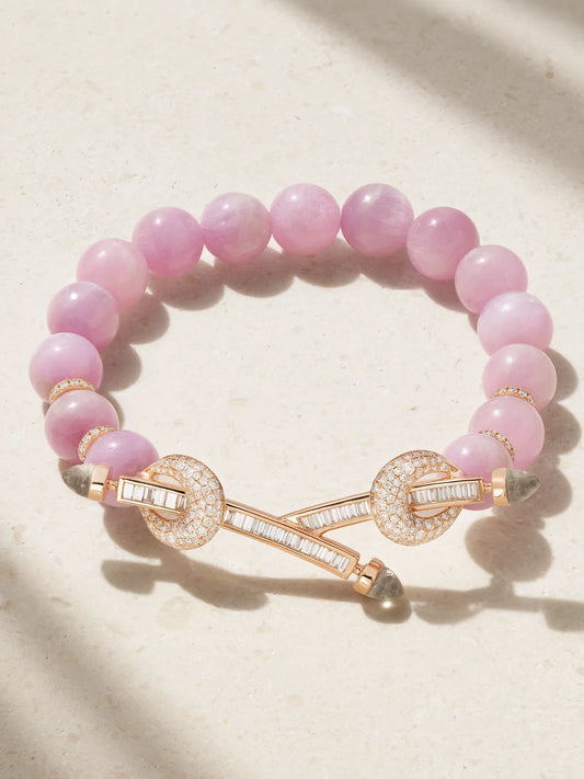 Chakra 18-karat Rose Gold Multi-stone Bracelet