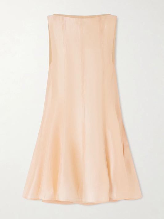 Mags Paneled Satin-twill Mini Dress