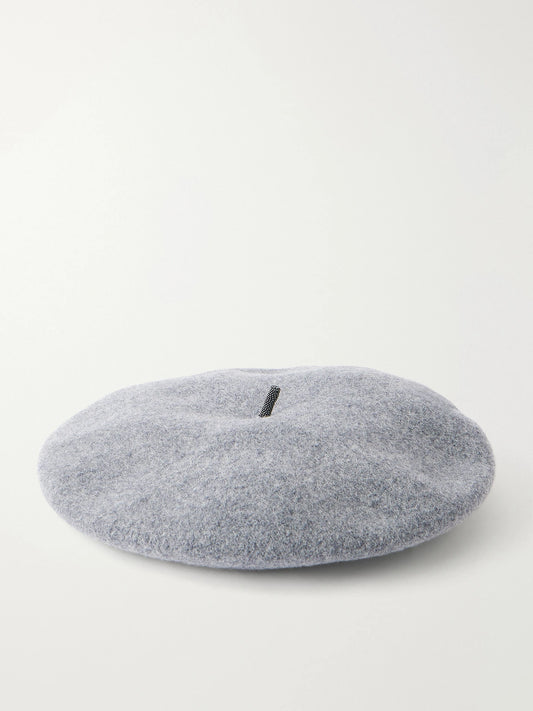 Embellished Wool-felt Beret