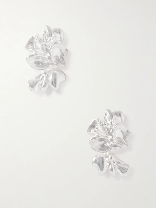 Splotch Silver-plated Earrings
