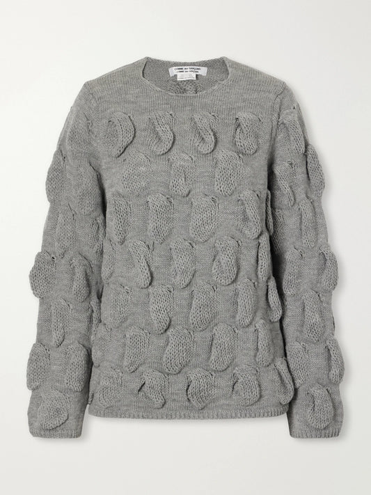 Comme des Garçons Comme des Garçons Cable-knit Wool Sweater
