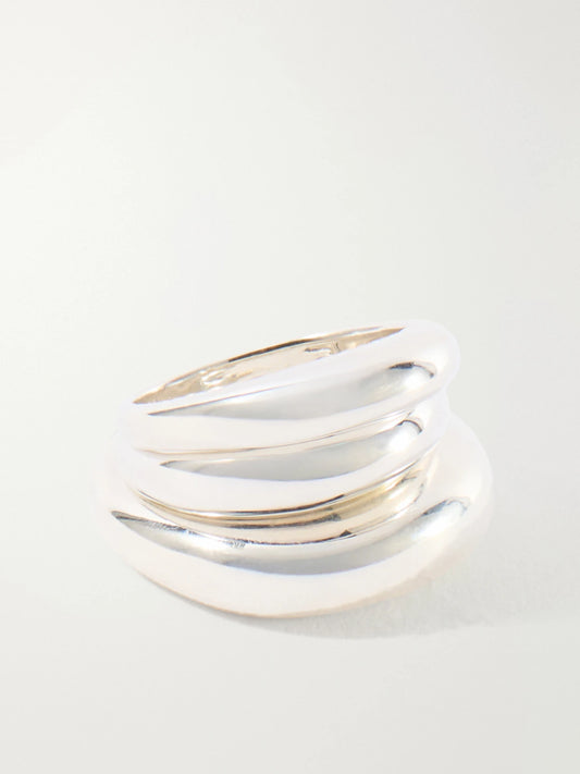 Set Of Three Sterling Silver Rings