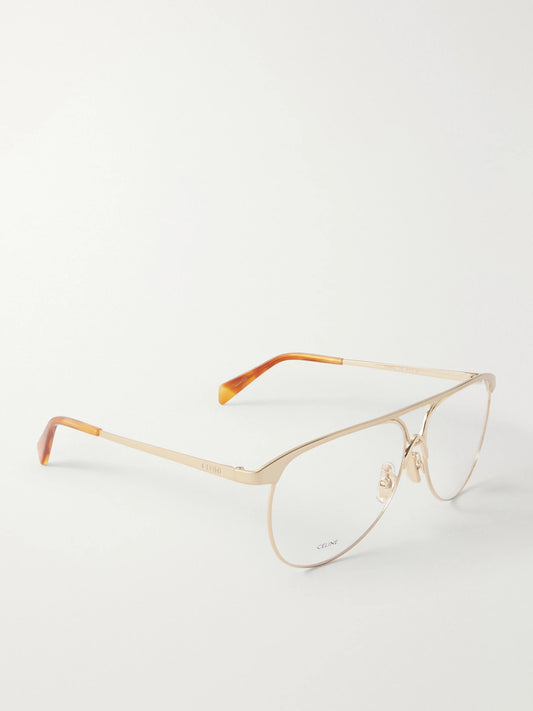 CELINE Eyewear Aviator-style Metal Glasses