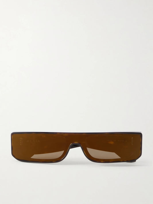 Alaïa Square-frame Tortoiseshell Recycled-acetate Sunglasses