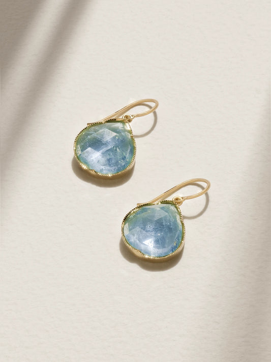 18-karat Gold Aquamarine Earrings