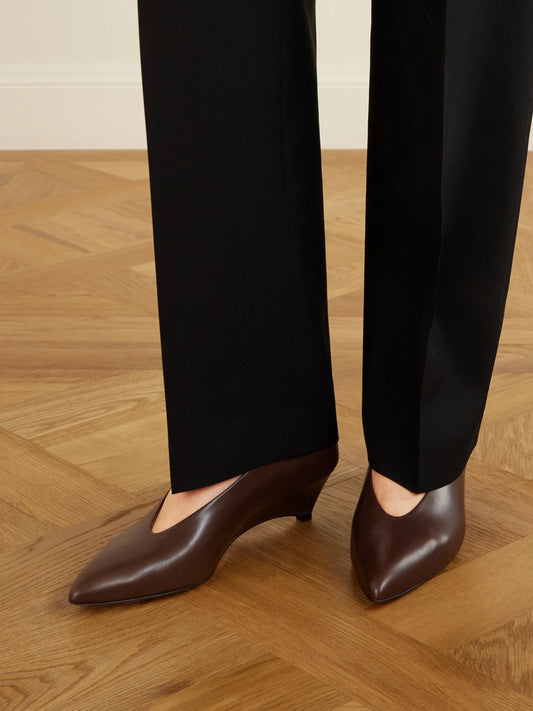 Jil Sander Arc Leather Pumps