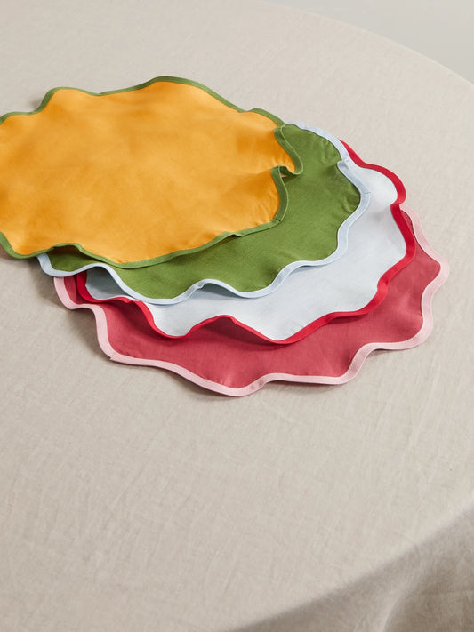 Set Of Four Linen Placemats