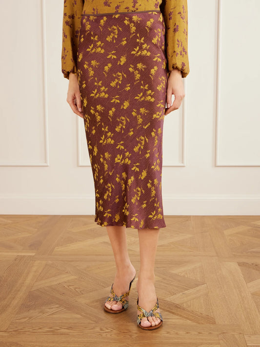 Dries Van Noten Floral-jacquard Cloqué Midi Skirt