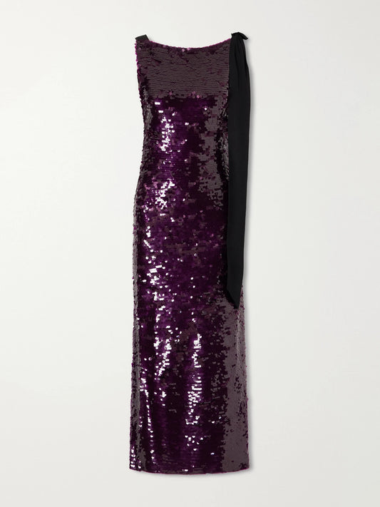 Carolina Herrera Sequin-embellished Knitted Gown