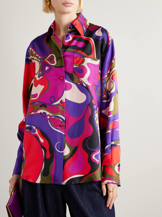 PUCCI Printed Silk Shirt