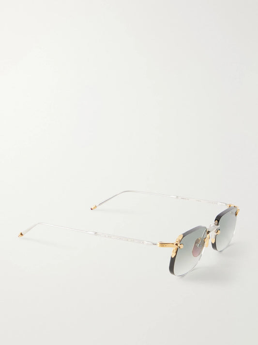 Jacques Marie Mage Fonda Rimless Square-frame Titanium Sunglasses