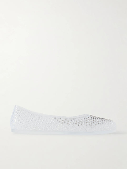 Iro Crystal-embellished Pvc Ballet Flats