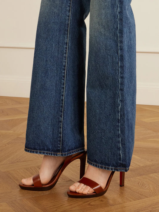 Fanny Leather Platform Sandals