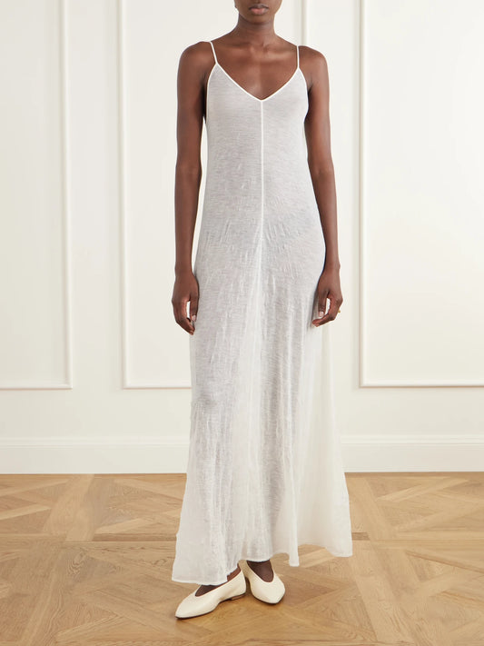 Ruohan Wool-blend Knitted Maxi Dress