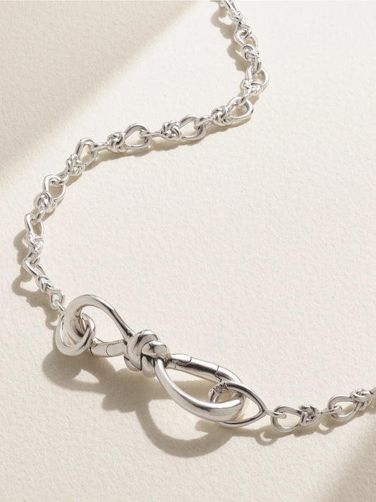 True Lover's Knot Sterling Silver Necklace
