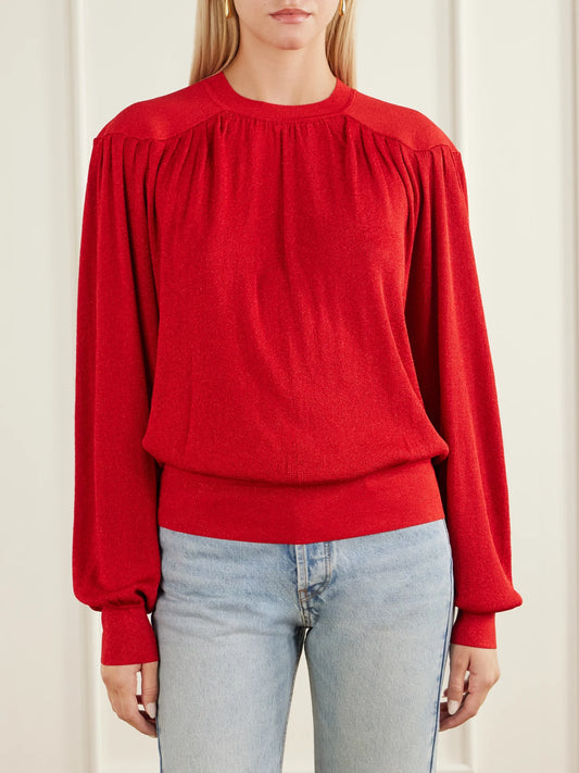 ISABEL MARANT Enza Gathered Sweater