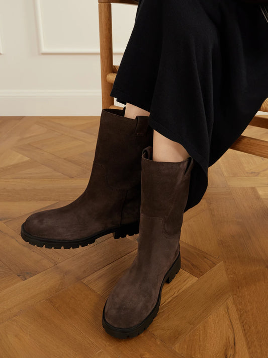 Tod's Gomma 31 Logo-appliquéd Suede Ankle Boots