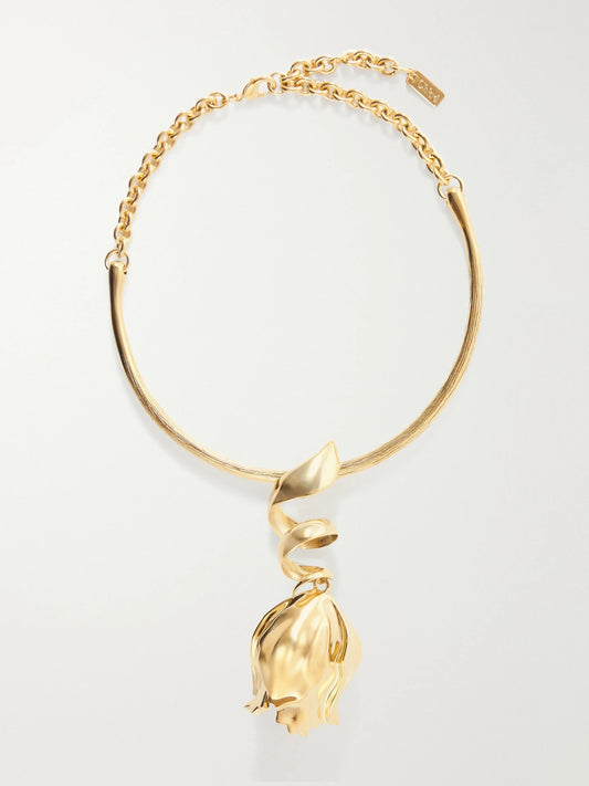 Chloé Tulip Gold-tone Necklace