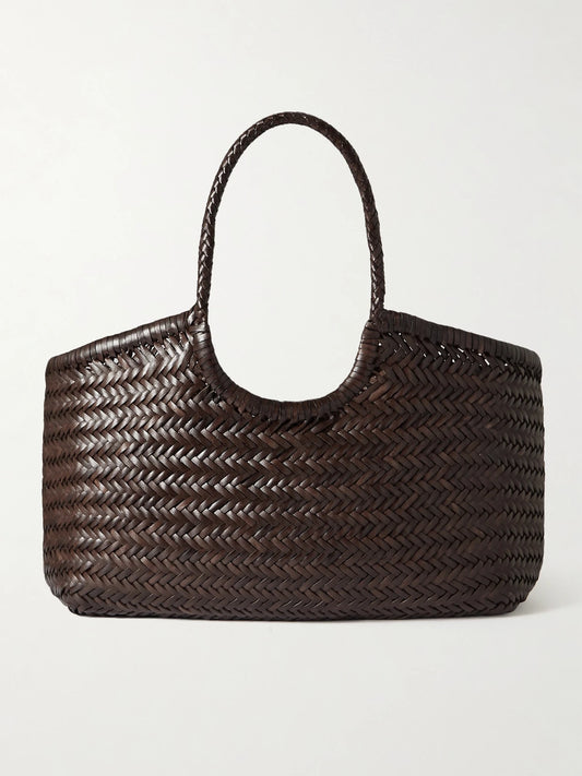 Dragon Diffusion Nantucket Large Woven Leather Tote