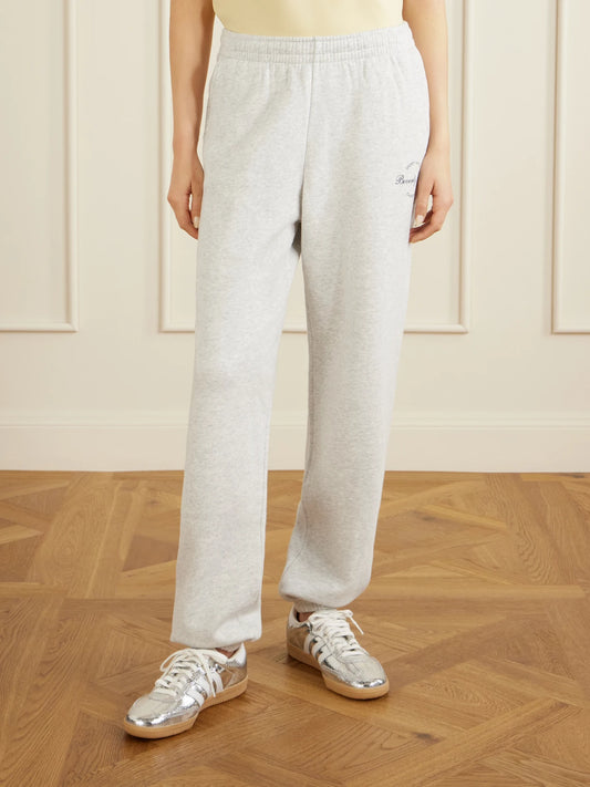 Beverly Script Cotton-jersey Track Pants